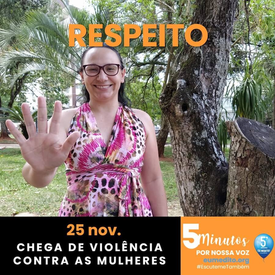 Cartaz de MSF para não mais violência contra as mulheres
