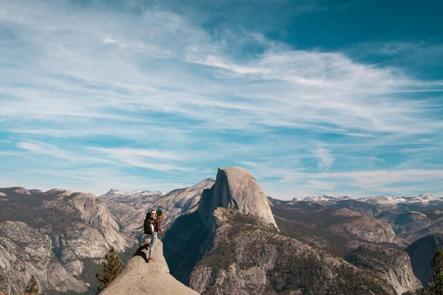 cima di una montagna
